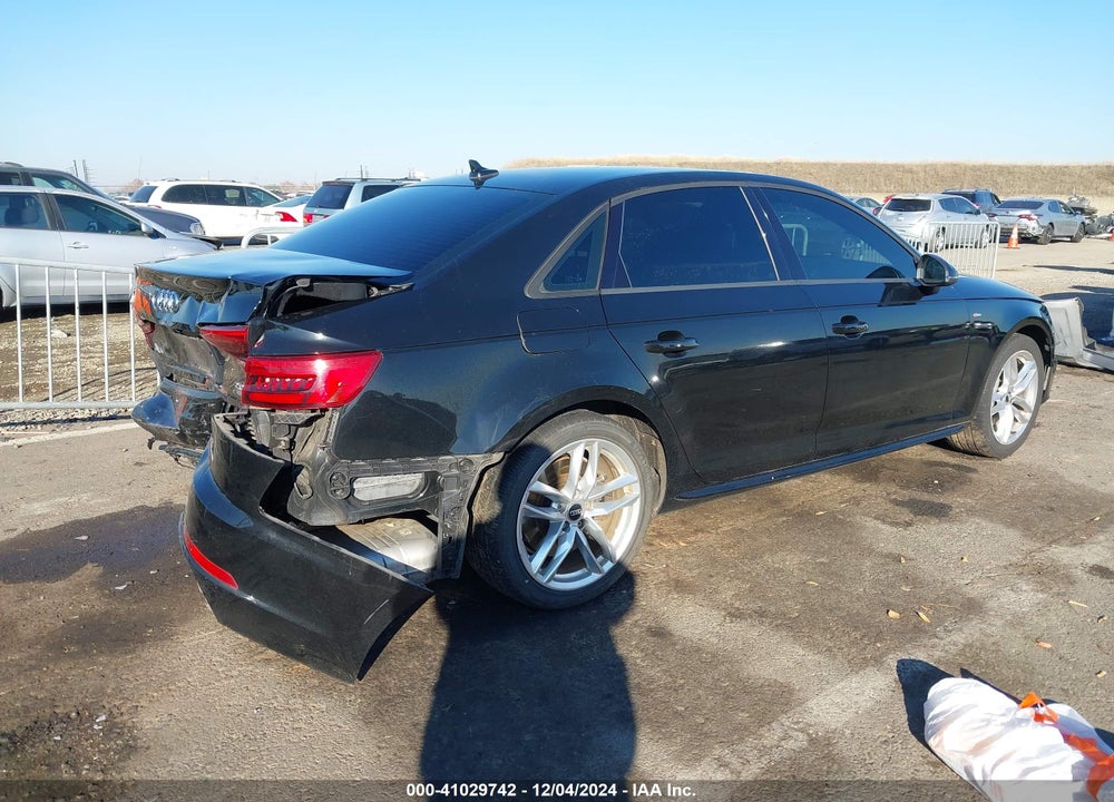 2017 AUDI A4 VIN: WAUDNAF45HN041612
