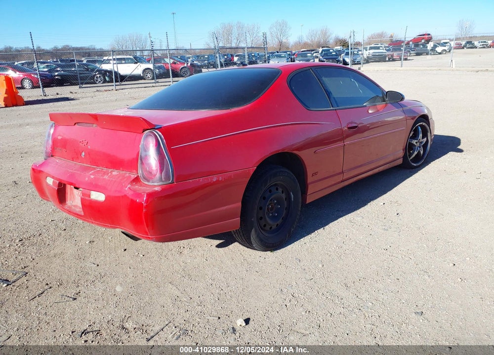 2004 CHEVROLET MONTE CARLO VIN: 2G1WX12K649294292