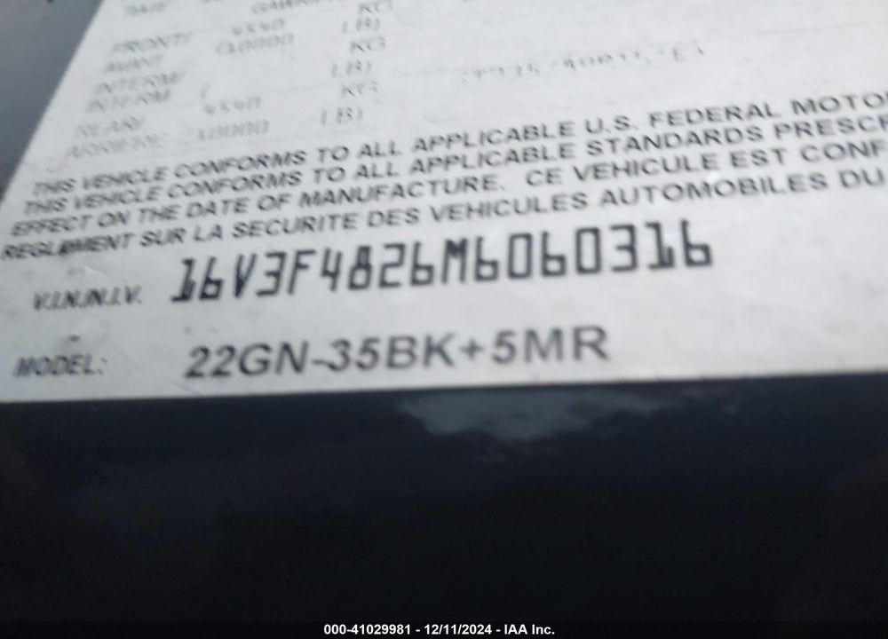 2021 BIG TEX TRAILER CO INC --- VIN: 16V3F4826M6060316