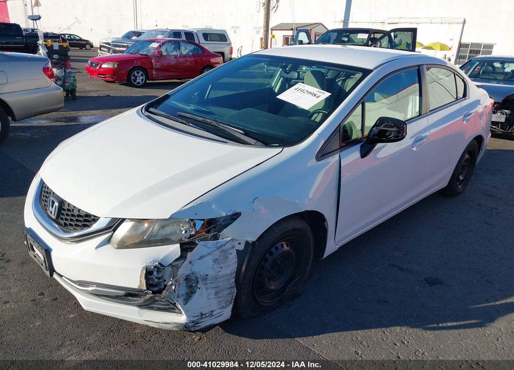 2013 HONDA CIVIC LX VIN: 19XFB2F58DE257603
