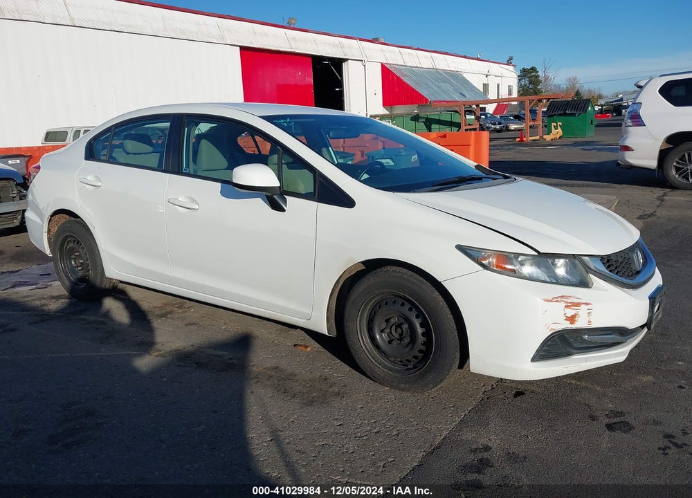 2013 HONDA CIVIC LX VIN: 19XFB2F58DE257603