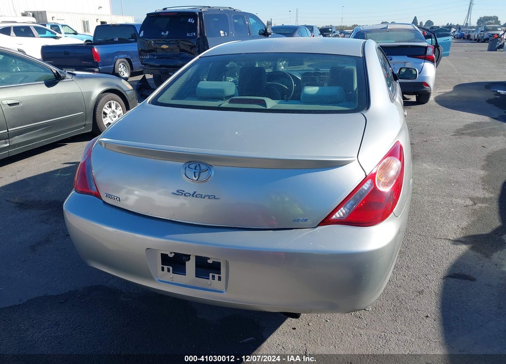 2006 TOYOTA CAMRY SOLARA SE VIN: 4T1CE38P66U749366