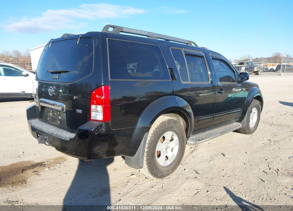2005 NISSAN PATHFINDER SE VIN: 5N1AR18U95C787801