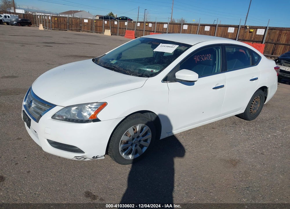 2014 NISSAN SENTRA S VIN: 3N1AB7AP4EY266673