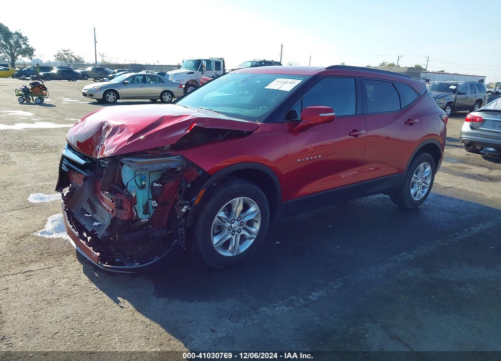 2022 CHEVROLET BLAZER FWD 2LT VIN: 3GNKBCR42NS141248