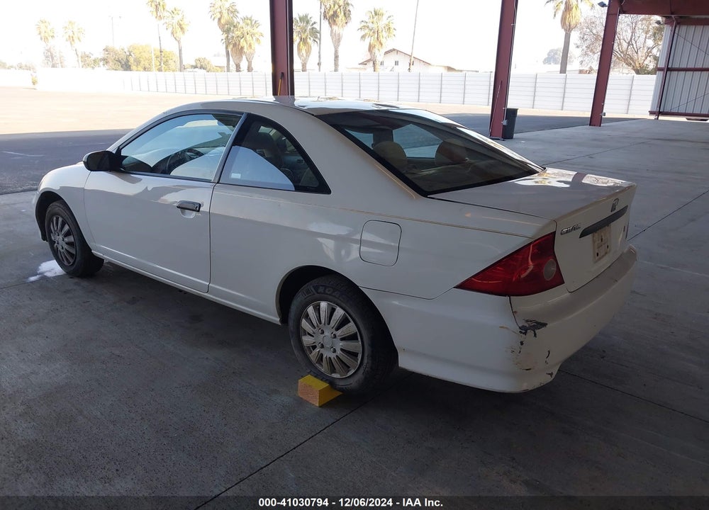 2005 HONDA CIVIC VP VIN: 1HGEM22195L028821