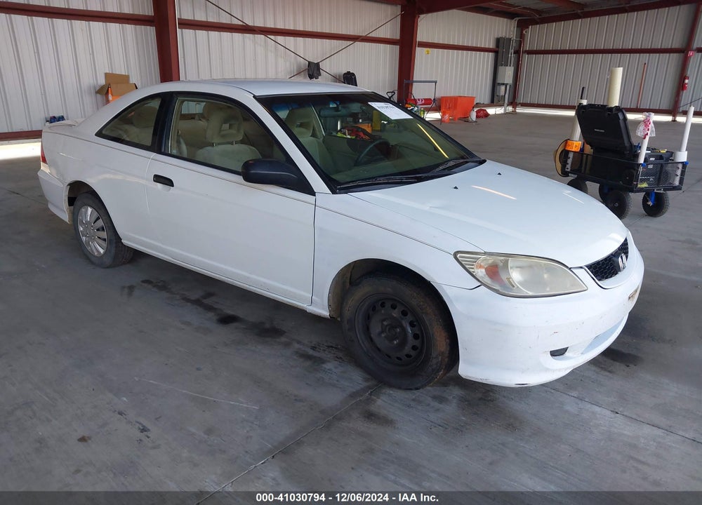 2005 HONDA CIVIC VP VIN: 1HGEM22195L028821