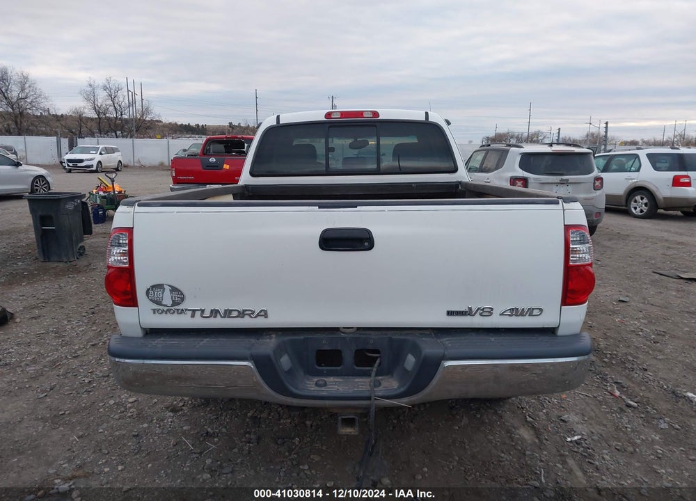 2005 TOYOTA TUNDRA SR5 V8 VIN: 5TBBT44145S472290
