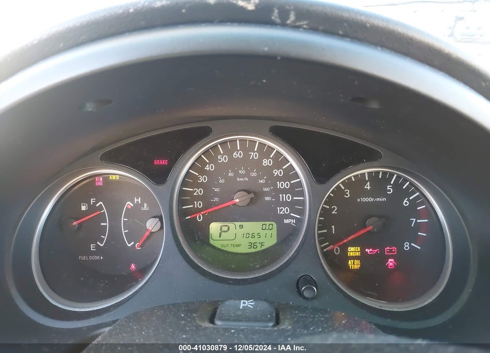 2007 SUBARU FORESTER 2.5X VIN: JF1SG65657H741136