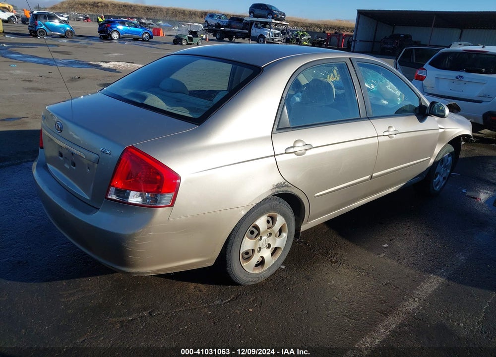 2008 KIA SPECTRA EX VIN: KNAFE121485492809