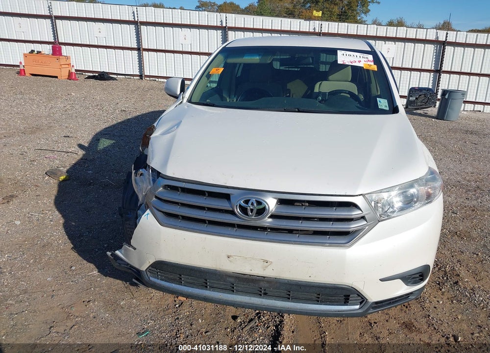 2013 TOYOTA HIGHLANDER BASE V6 VIN: 5TDZK3EH5DS122468
