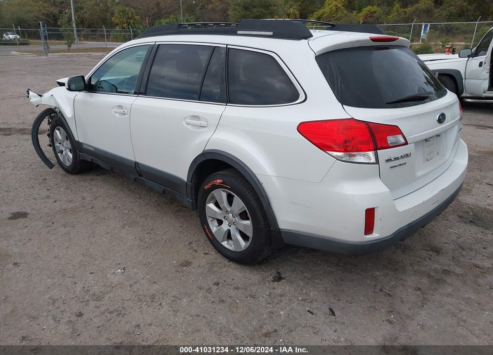 2011 SUBARU OUTBACK 2.5I PREMIUM VIN: 4S4BRBCCXB3396614