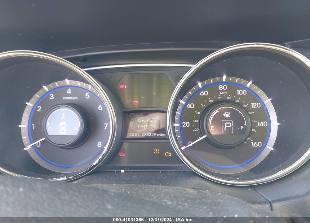 2013 HYUNDAI SONATA SE VIN: 5NPEC4AC4DH541431