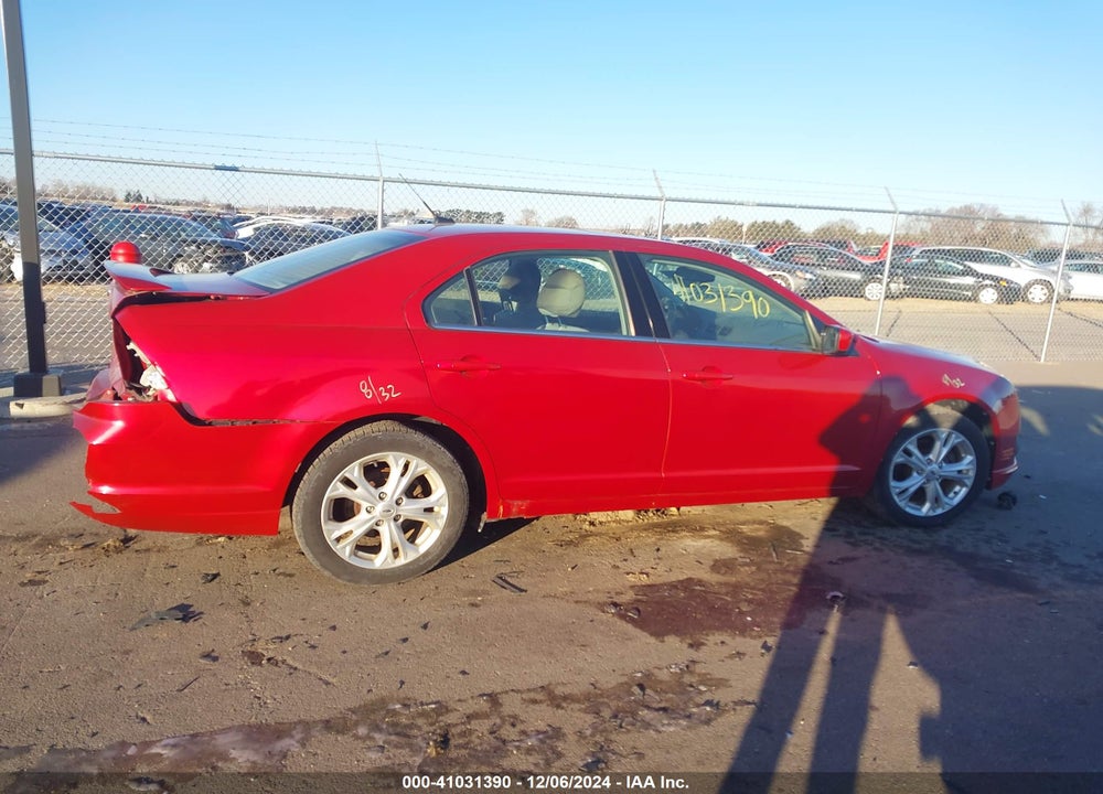 2012 FORD FUSION SE VIN: 3FAHP0HA0CR255544