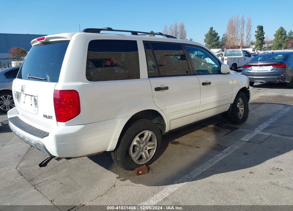 2004 HONDA PILOT EX-L VIN: 2HKYF18744H536810