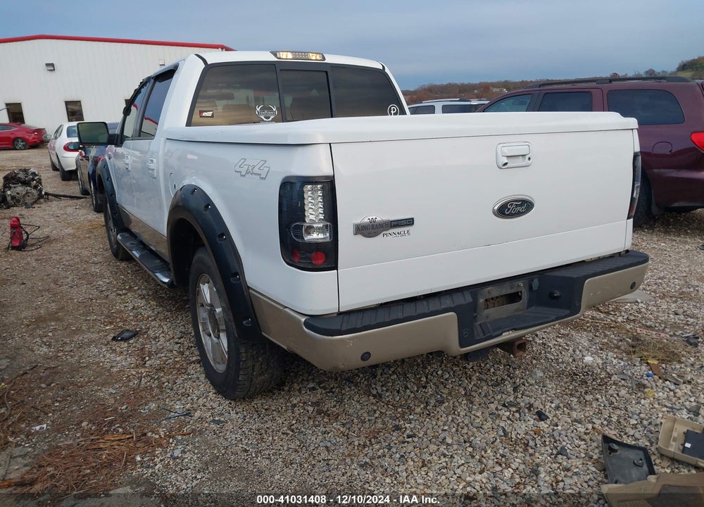 2008 FORD F-150 60TH ANNIVERSARY/FX4/KING RANCH/LARIAT/XLT VIN: 1FTPW14V98KC12565