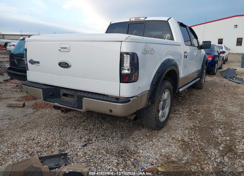 2008 FORD F-150 60TH ANNIVERSARY/FX4/KING RANCH/LARIAT/XLT VIN: 1FTPW14V98KC12565