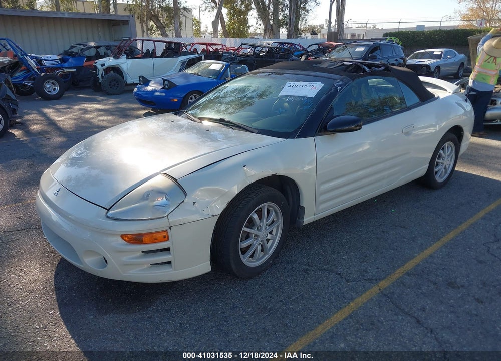 2002 MITSUBISHI ECLIPSE GS VIN: 4A3AE45G02E078168