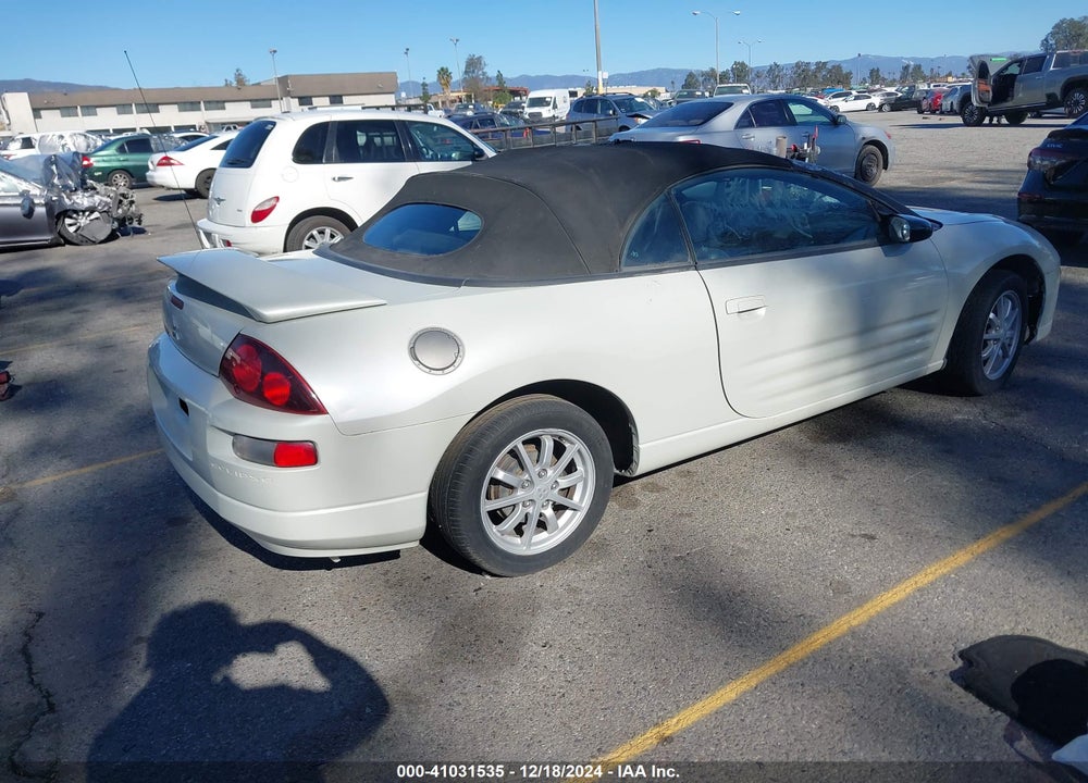 2002 MITSUBISHI ECLIPSE GS VIN: 4A3AE45G02E078168