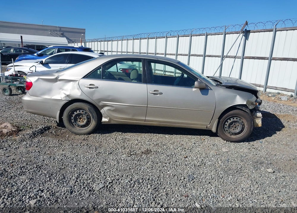 2005 TOYOTA CAMRY LE VIN: 4T1BE32K75U017156