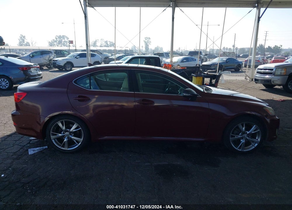 2009 LEXUS IS 250 VIN: JTHBK262295107007