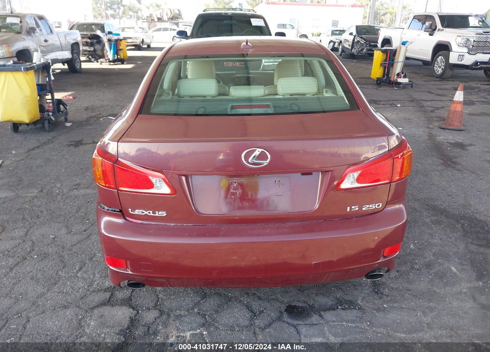 2009 LEXUS IS 250 VIN: JTHBK262295107007