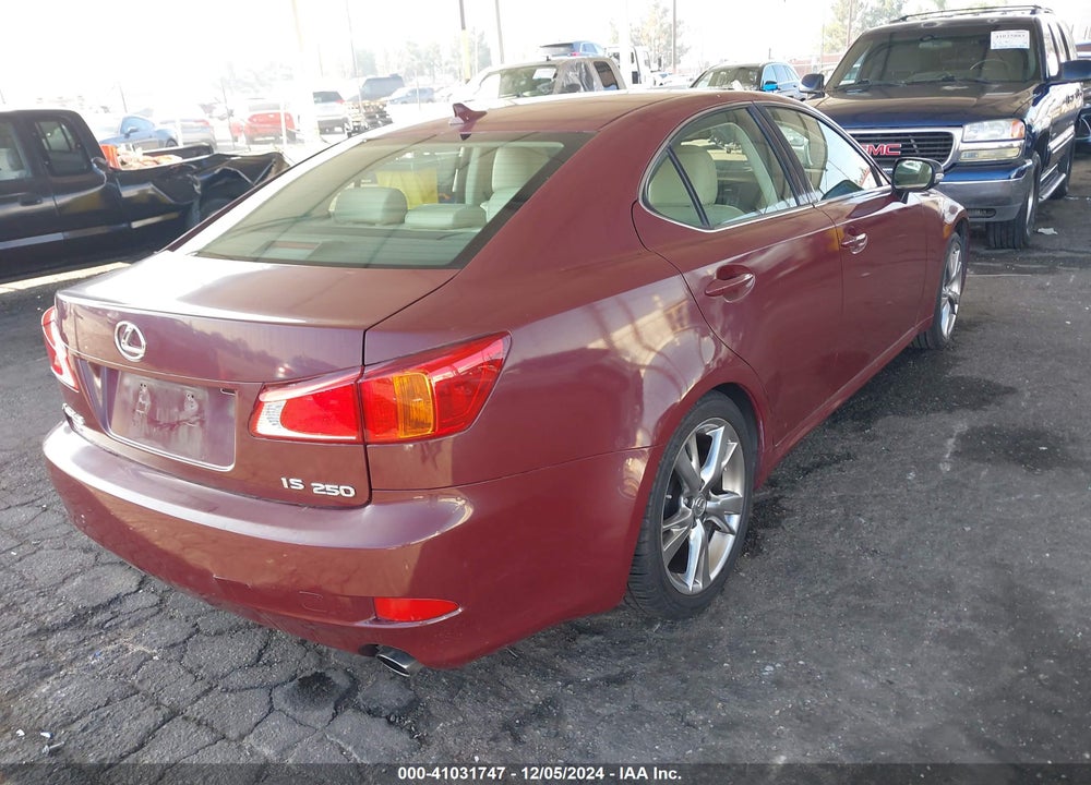 2009 LEXUS IS 250 VIN: JTHBK262295107007