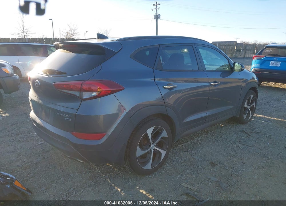 2016 HYUNDAI TUCSON LIMITED VIN: KM8J3CA24GU058303