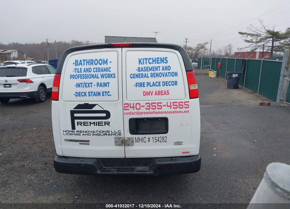 2014 CHEVROLET EXPRESS 1500 WORK VAN VIN: 1GCSGAFX9E1103918