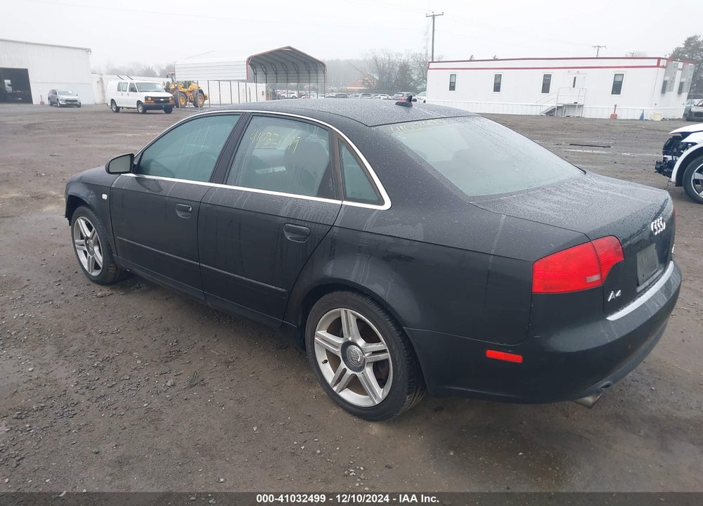 2007 AUDI A4 2.0T VIN: WAUDF78E67A205784