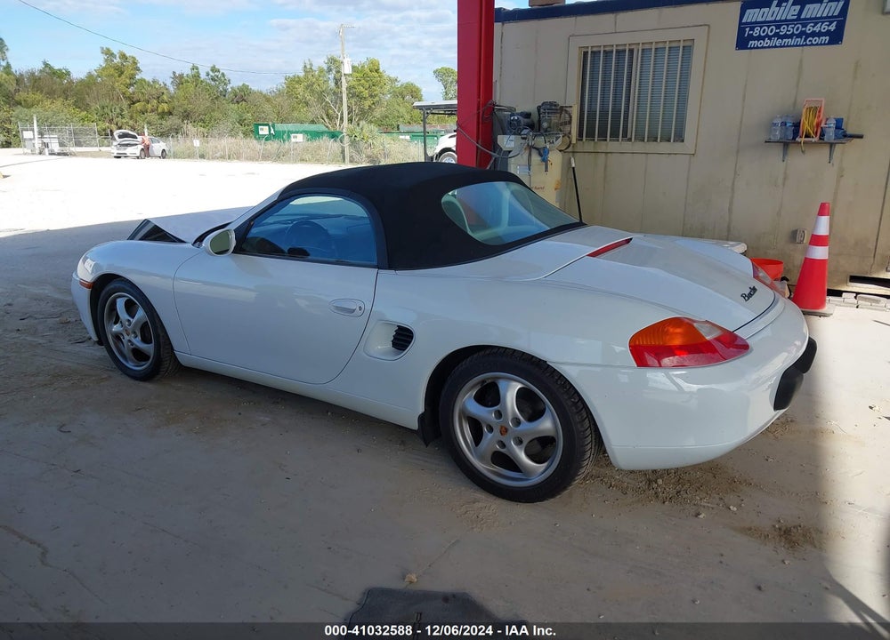 1997 PORSCHE BOXSTER VIN: WP0CA2985VS624354
