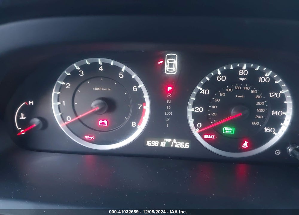 2012 HONDA ACCORD 2.4 SE VIN: 1HGCP2F67CA205752