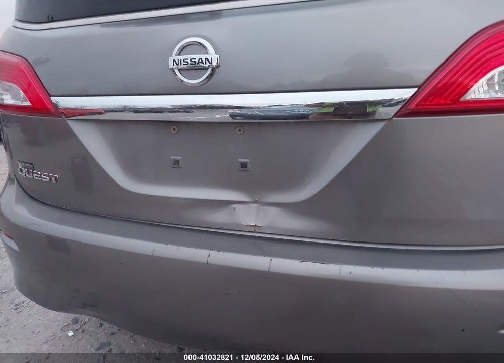 2012 NISSAN QUEST S VIN: JN8AE2KP6C9044956