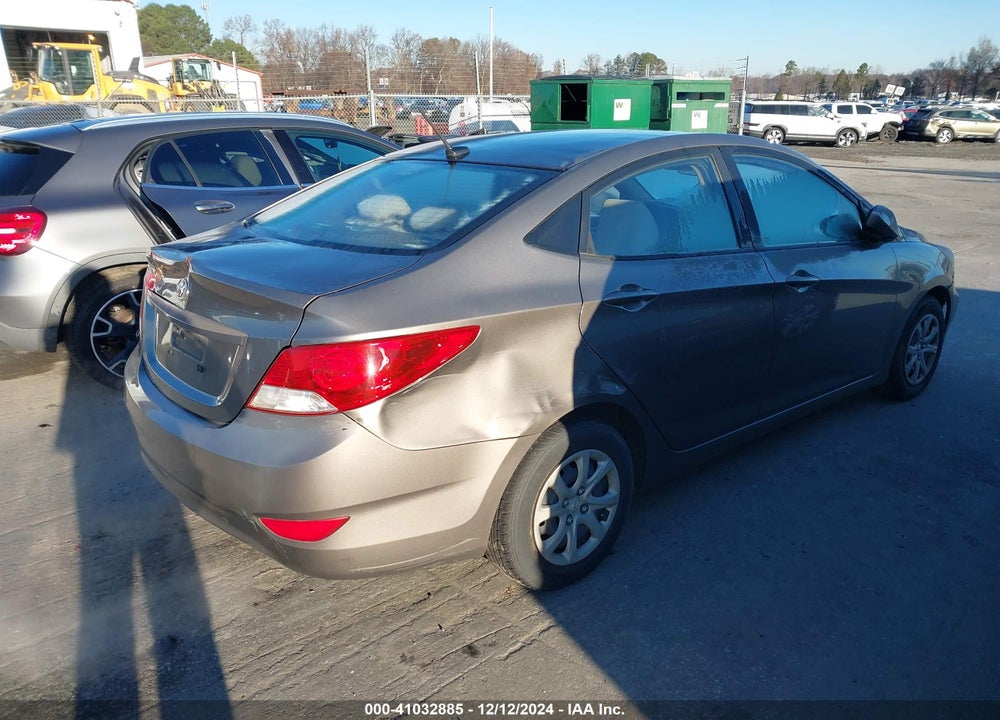 2014 HYUNDAI ACCENT GLS VIN: KMHCT4AE0EU636130