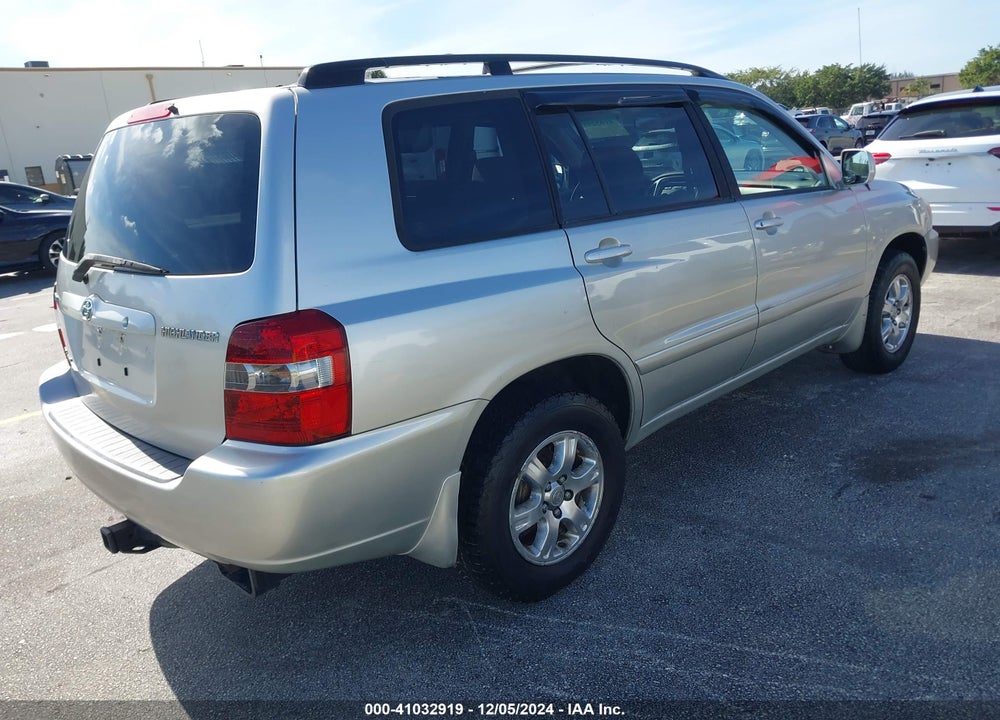 2006 TOYOTA HIGHLANDER V6 VIN: JTEEP21A960165781