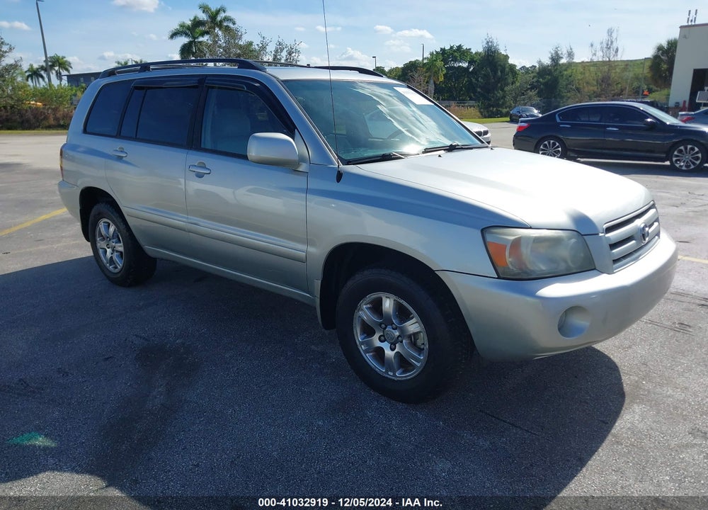 2006 TOYOTA HIGHLANDER V6 VIN: JTEEP21A960165781