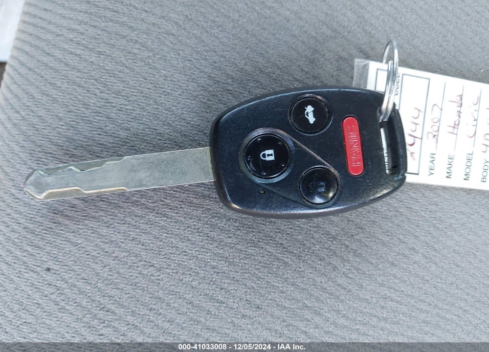 2007 HONDA CIVIC EX VIN: 1HGFA16867L136850