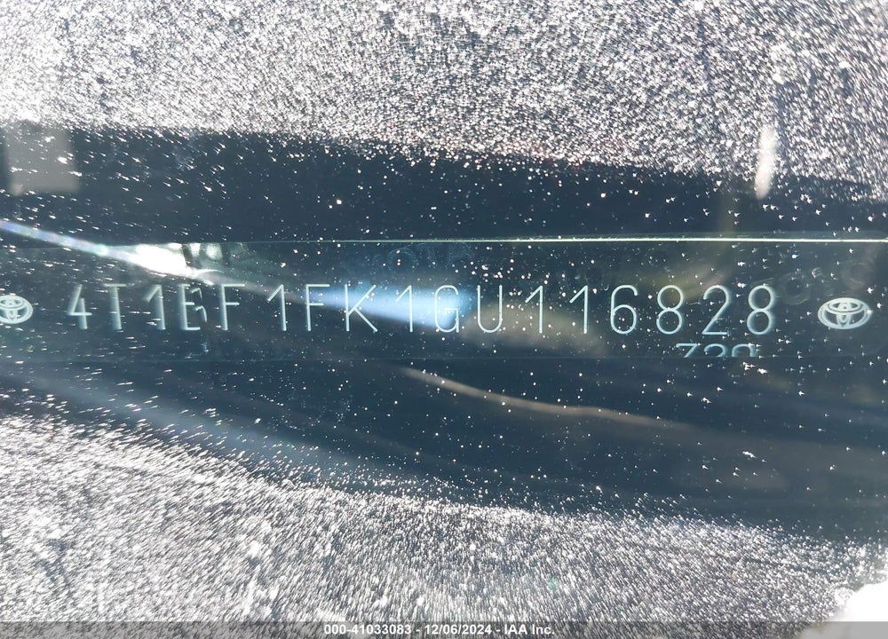 2016 TOYOTA CAMRY SE VIN: 4T1BF1FK1GU116828