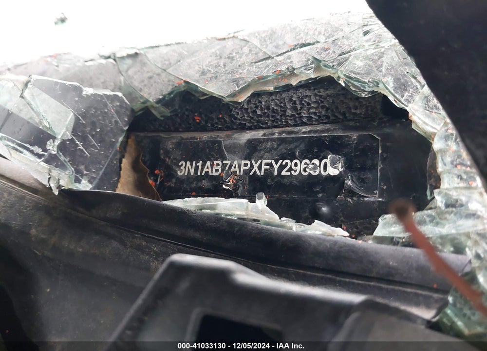 2015 NISSAN SENTRA SV VIN: 3N1AB7APXFY296309