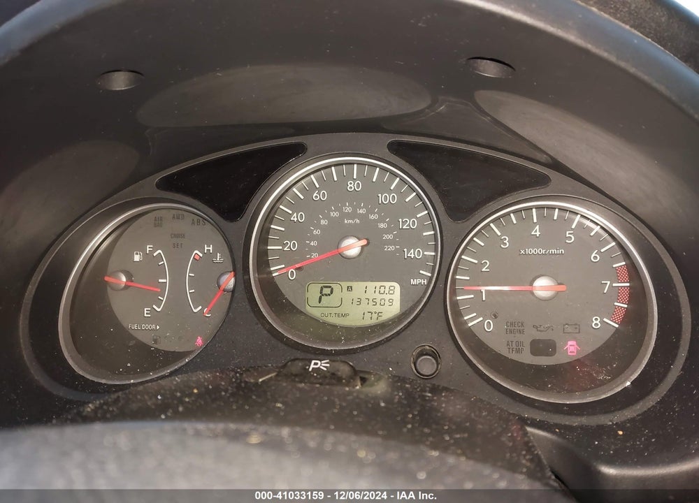 2006 SUBARU FORESTER 2.5XT LIMITED VIN: JF1SG69606H741005