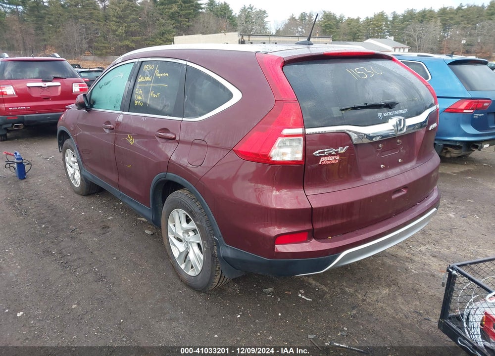 2016 HONDA CR-V EX-L VIN: 5J6RM4H77GL133555