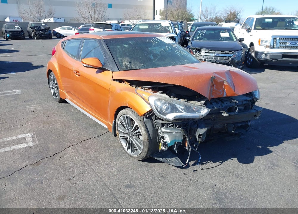 2016 HYUNDAI VELOSTER TURBO VIN: KMHTC6AE2GU300185