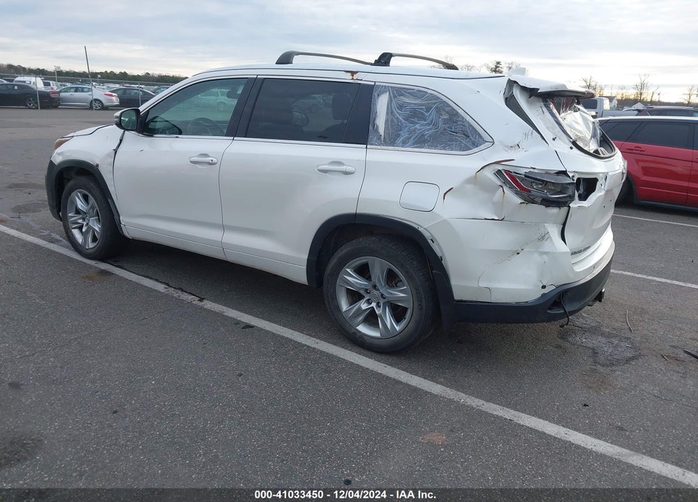 2015 TOYOTA HIGHLANDER LIMITED V6 VIN: 5TDDKRFH9FS080868