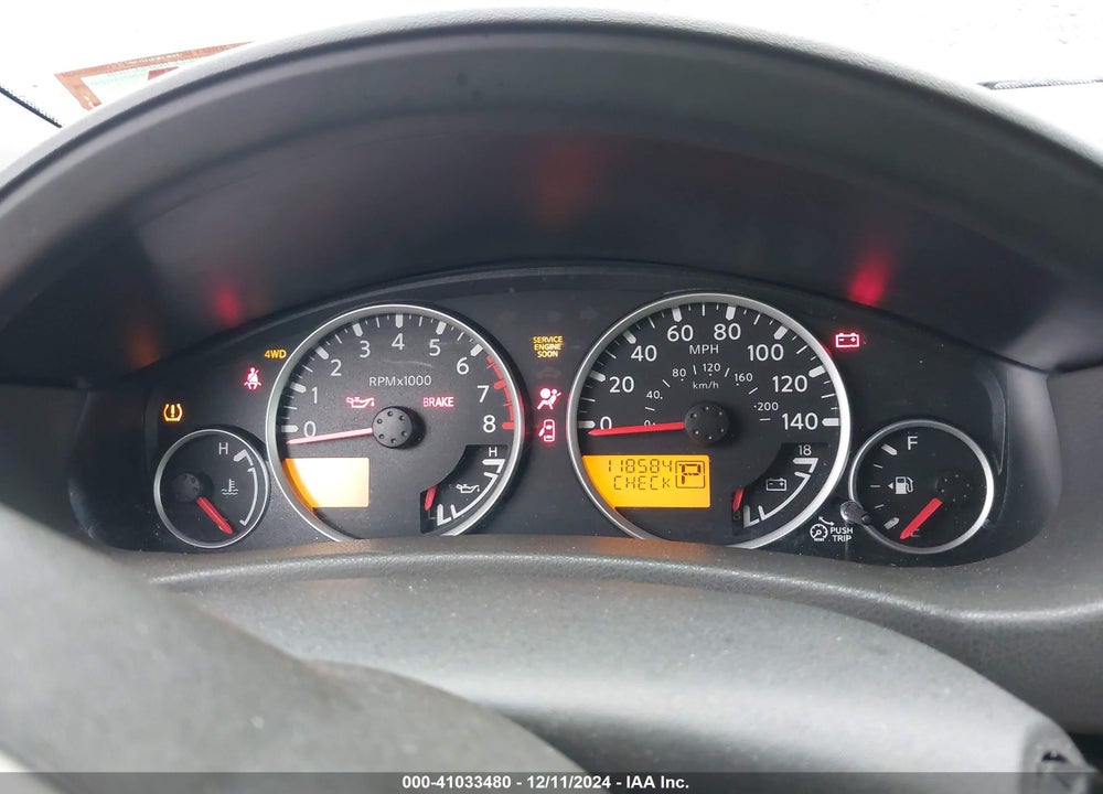2011 NISSAN PATHFINDER S VIN: 5N1AR1NB2BC607105