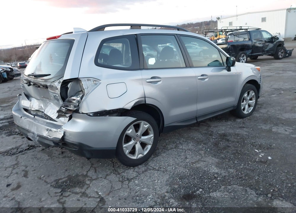 2016 SUBARU FORESTER 2.5I VIN: JF2SJABC8GH518485