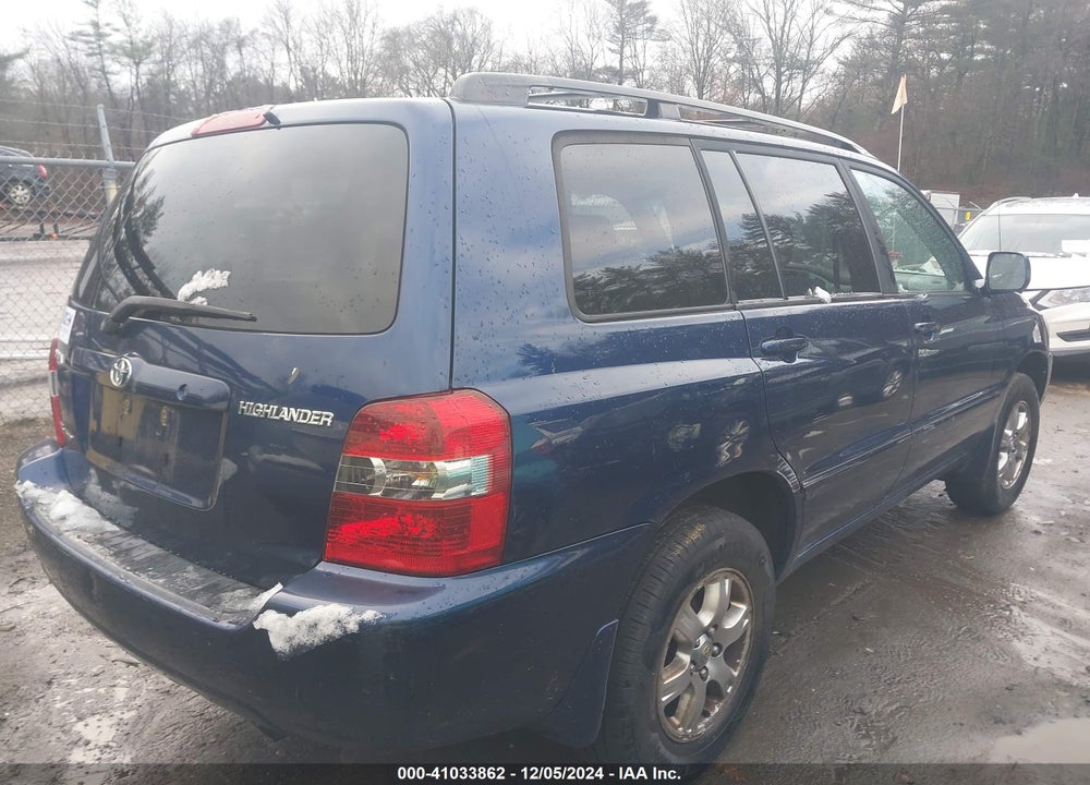 2005 TOYOTA HIGHLANDER V6 VIN: JTEEP21A350097850