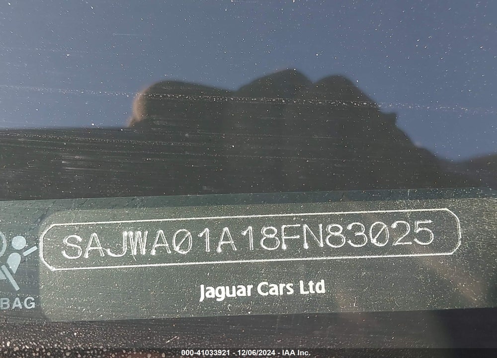 2008 JAGUAR S-TYPE 3.0 V6 VIN: SAJWA01A18FN83025