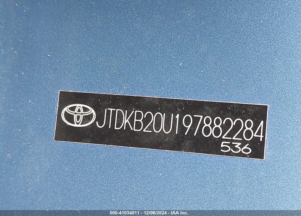 2009 TOYOTA PRIUS VIN: JTDKB20U197882284