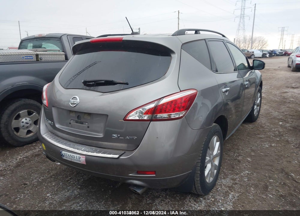2011 NISSAN MURANO SL VIN: JN8AZ1MW5BW154674