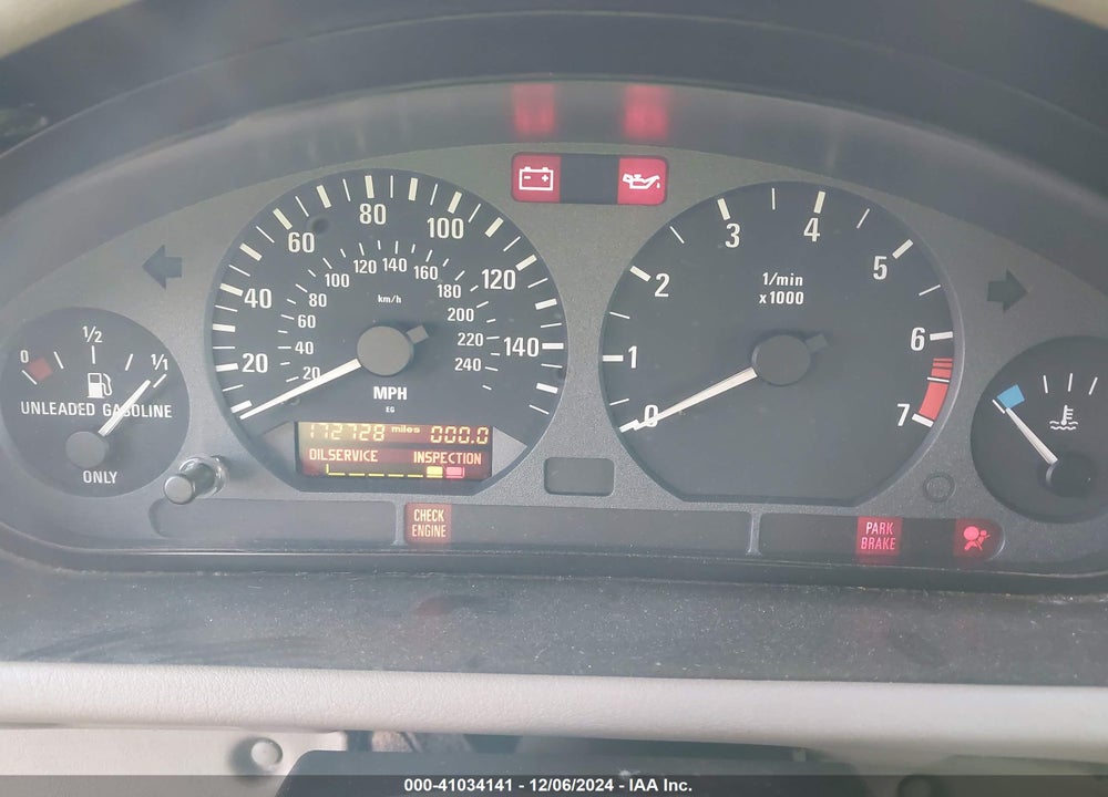 1997 BMW Z3 1.9L VIN: 4USCH7329VLB82862